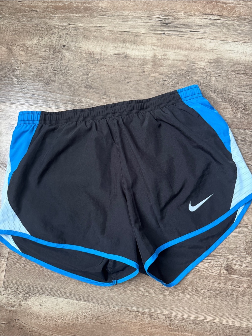 Nike Black and Blue Running Shorts